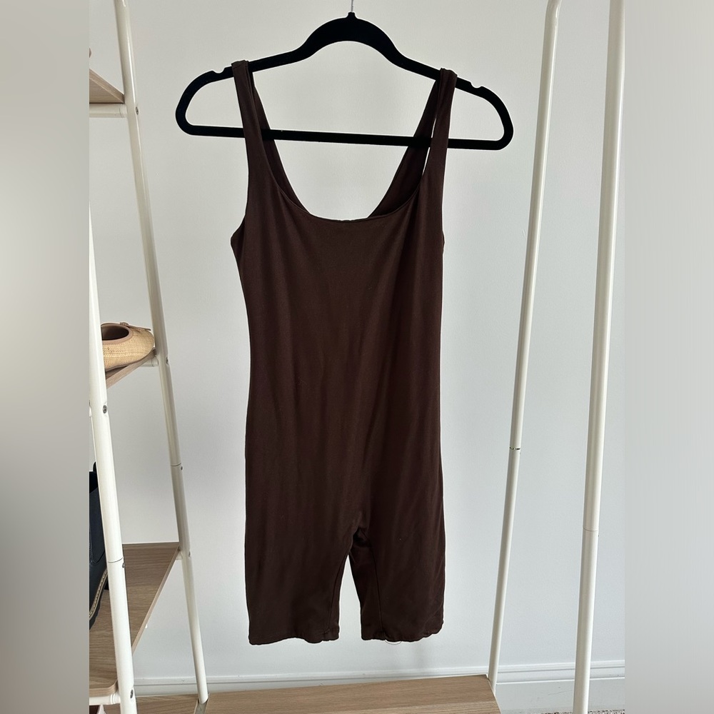 Bumpsuit “The Cindy” Chocolate Brown Small